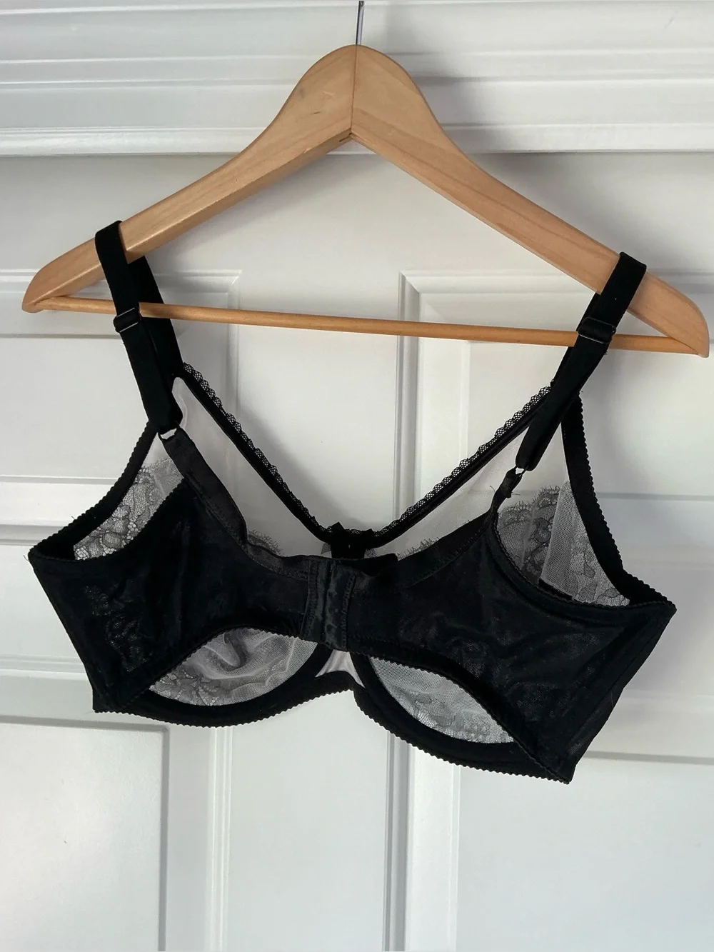Wacoal Black Lace Retro Chic Underwire Bra 38DD